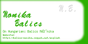 monika balics business card